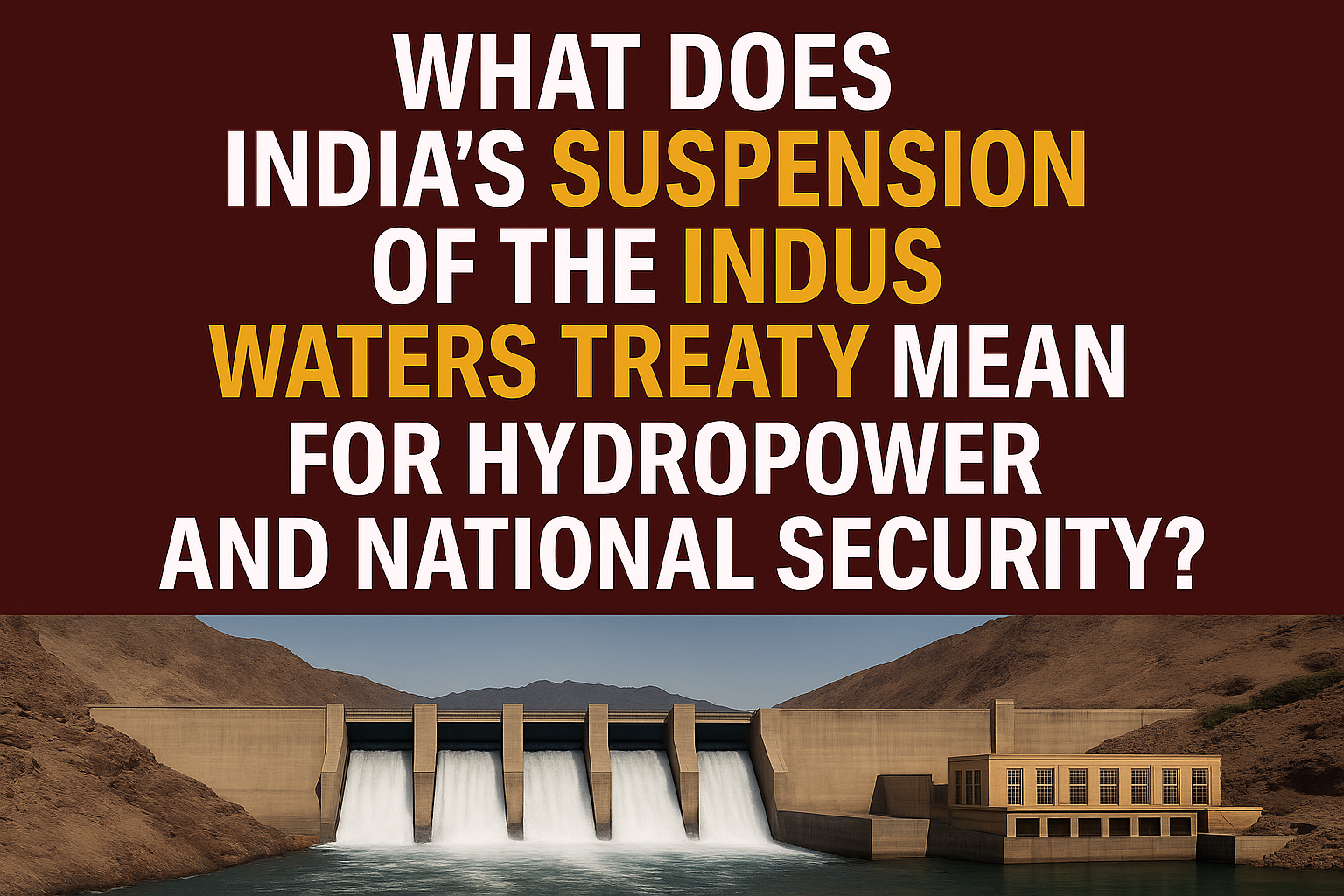 Impact of the Indus Water Treaty Suspension on India’s Economy